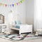 vidaXL Extendable Bed Frame for Kids Other White 80 x 130 / 165 / 200 cm