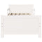 vidaXL Extendable Bed Frame for Kids Other White 80 x 130 / 165 / 200 cm