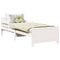 vidaXL Extendable Bed Frame for Kids Other White 80 x 130 / 165 / 200 cm