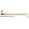 vidaXL Extendable Bed Frame for Kids Other White 80 x 130 / 165 / 200 cm