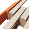 vidaXL Extendable Bed Frame for Kids Wax brown 80 x 130 / 165 / 200 cm