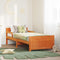 vidaXL Extendable Bed Frame for Kids Wax brown 80 x 130 / 165 / 200 cm