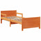 vidaXL Extendable Bed Frame for Kids Wax brown 80 x 130 / 165 / 200 cm