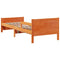 vidaXL Extendable Bed Frame for Kids Wax brown 80 x 130 / 165 / 200 cm