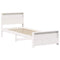 vidaXL Bed Frame with Headboard White 80 x 200 cm Solid pine wood