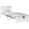 vidaXL Bed Frame with Headboard White 80 x 200 cm Solid pine wood
