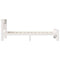vidaXL Bed Frame with Headboard White 80 x 200 cm Solid pine wood