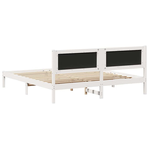 vidaXL Bed Frame Light Grey 180 x 200 cm Solid Pine Wood