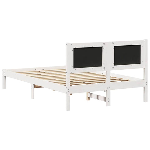 vidaXL Bed Frame Light Grey 120 x 190 cm Solid Pine Wood