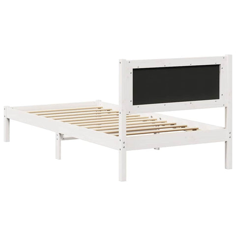 vidaXL Bed Frame Light Grey 100 x 200 cm Solid Pine Wood
