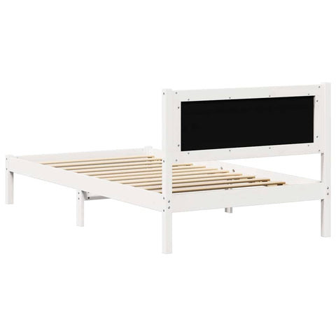 vidaXL Bed Frame with Headboard Light Grey 100 x 200 cm Fabric