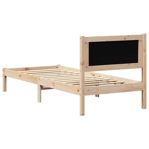 vidaXL Bed Frame with Headboard Light Grey 80 x 200 cm Fabric
