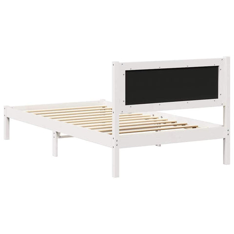 vidaXL Bed Frame with Upholstered Headboard Light Grey 100 x 200 cm