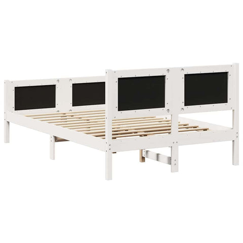 vidaXL Bed Frame with Headboard Light Grey 120 x 190 cm Fabric