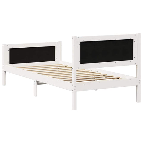 vidaXL Bed Frame with Headboard Light Grey 90 x 190 cm Fabric