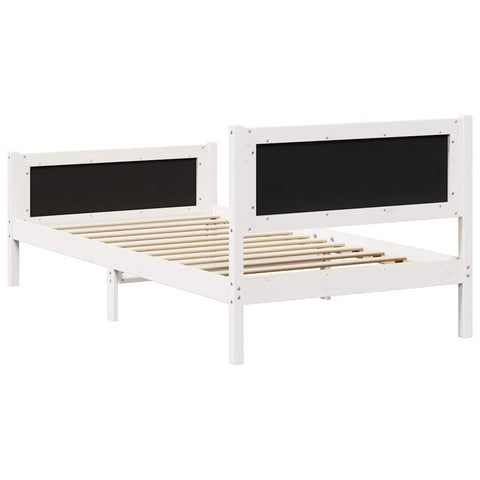 vidaXL Bed Frame with Headboard Light Grey 100 x 200 cm Fabric