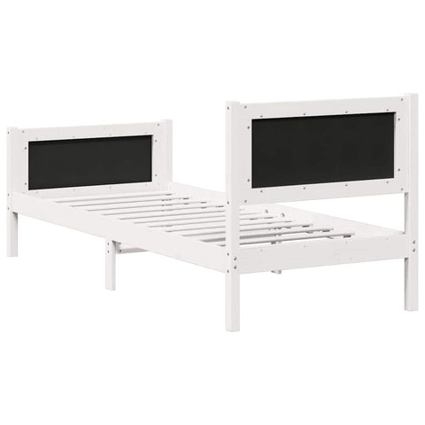 vidaXL Bed Frame with Headboard Light Grey 80 x 200 cm Fabric