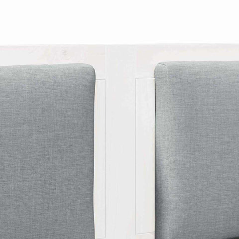 vidaXL Headboard Other White 120 cm Solid pine wood