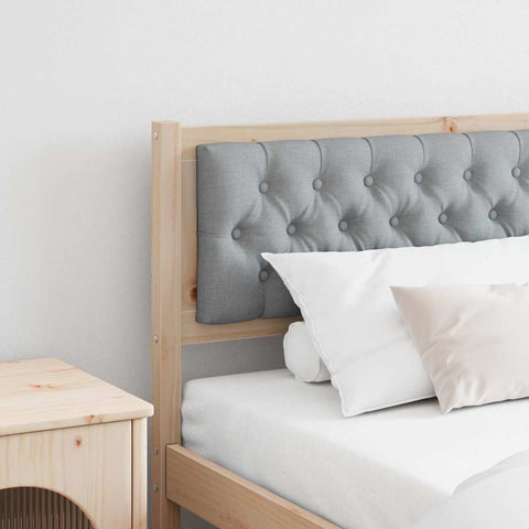 vidaXL Headboard Other Brown and light grey 200 cm Solid pine wood