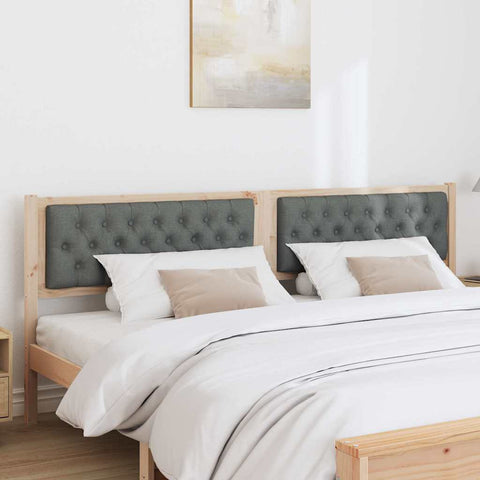 vidaXL Headboard Other Brown and dark grey 200 cm Solid pine wood