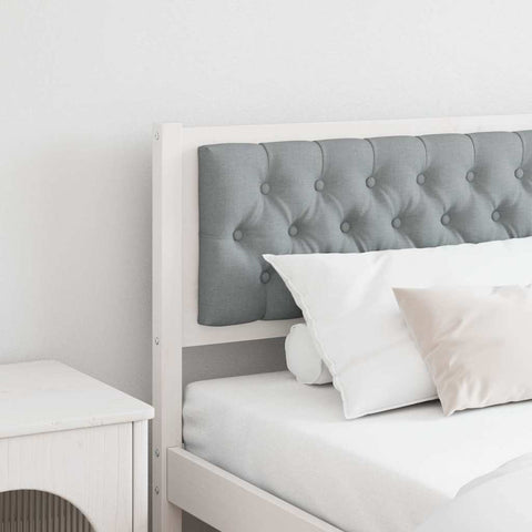 vidaXL Headboard Other White and light grey 200 cm Solid pine wood