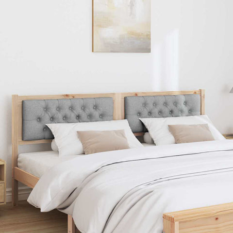 vidaXL Headboard Other Brown and light grey 180 cm Solid pine wood