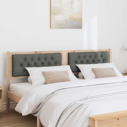 vidaXL Headboard Other Brown and dark grey 180 cm Solid pine wood