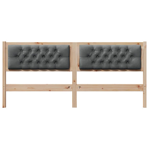 vidaXL Headboard Other Brown and dark grey 180 cm Solid pine wood