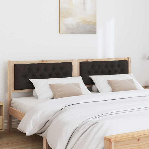 vidaXL Headboard Other Brown and black 180 cm Solid pine wood