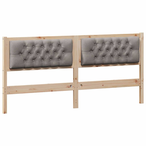 vidaXL Headboard Other Brown and taupe 180 cm Solid pine wood