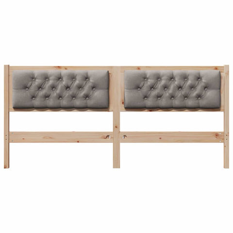 vidaXL Headboard Other Brown and taupe 180 cm Solid pine wood