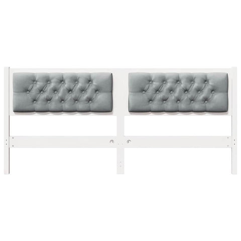 vidaXL Headboard Other White and light grey 180 cm Solid pine wood