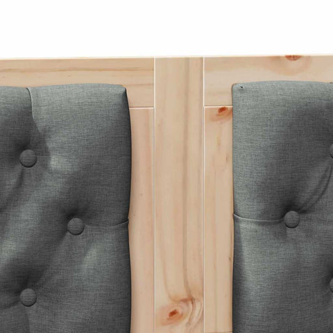 vidaXL Headboard Other Brown and dark grey 160 cm Solid pine wood