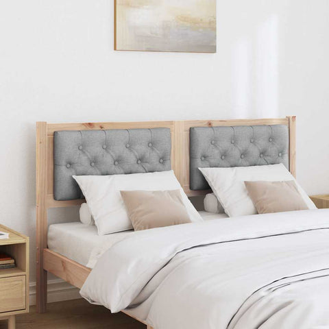 vidaXL Headboard Other Brown and light grey 150 cm Solid pine wood