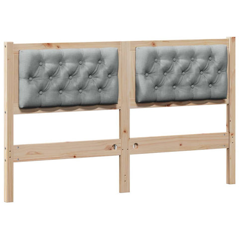 vidaXL Headboard Other Brown and light grey 150 cm Solid pine wood