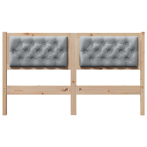vidaXL Headboard Other Brown and light grey 150 cm Solid pine wood