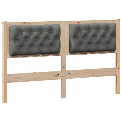 vidaXL Headboard Other Brown and dark grey 150 cm Solid pine wood