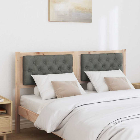vidaXL Headboard Other Brown and dark grey 140 cm Solid pine wood