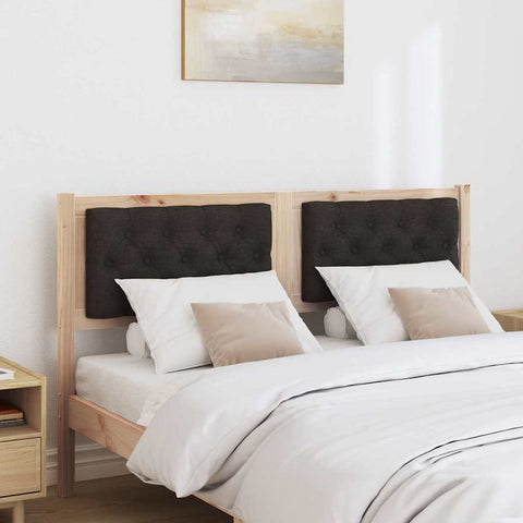vidaXL Headboard Other Brown and black 140 cm Solid pine wood