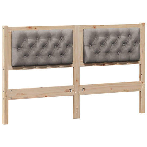 vidaXL Headboard Other Brown and taupe 140 cm Solid pine wood