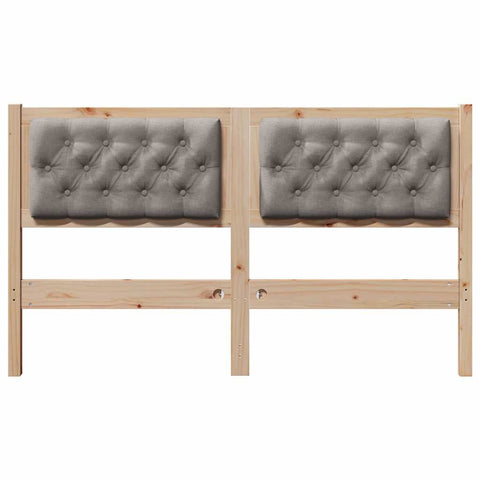 vidaXL Headboard Other Brown and taupe 140 cm Solid pine wood