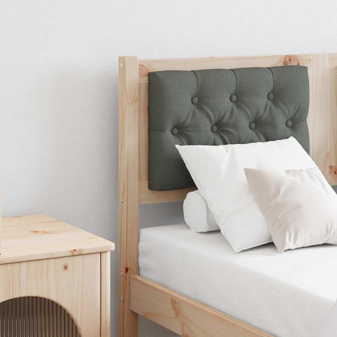 vidaXL Headboard Other Brown and dark grey 135 cm Solid pine wood