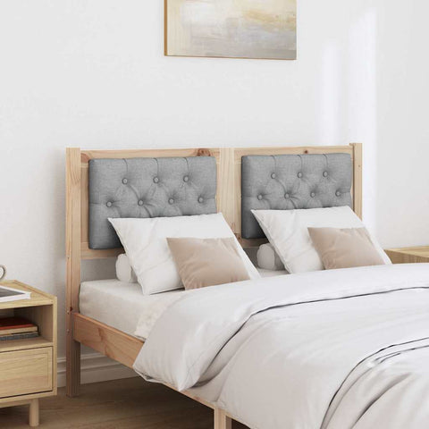 vidaXL Headboard Other Brown and light grey 120 cm Solid pine wood