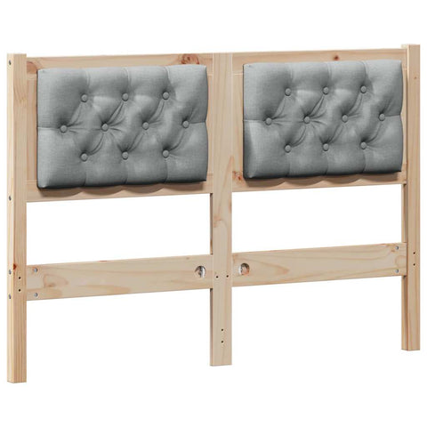 vidaXL Headboard Other Brown and light grey 120 cm Solid pine wood