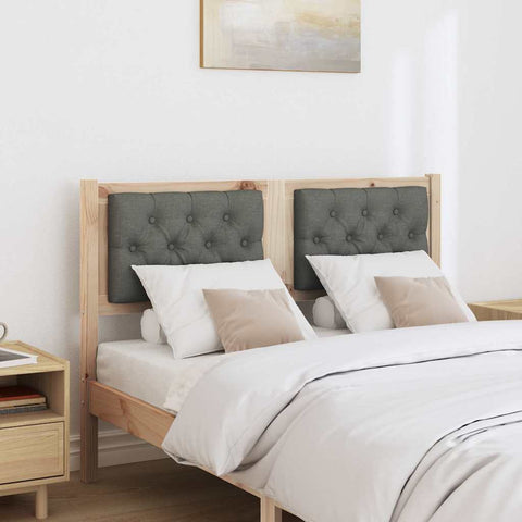 vidaXL Headboard Other Brown and dark grey 120 cm Solid pine wood