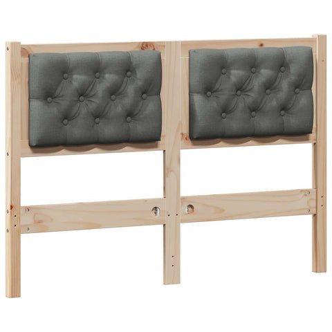 vidaXL Headboard Other Brown and dark grey 120 cm Solid pine wood