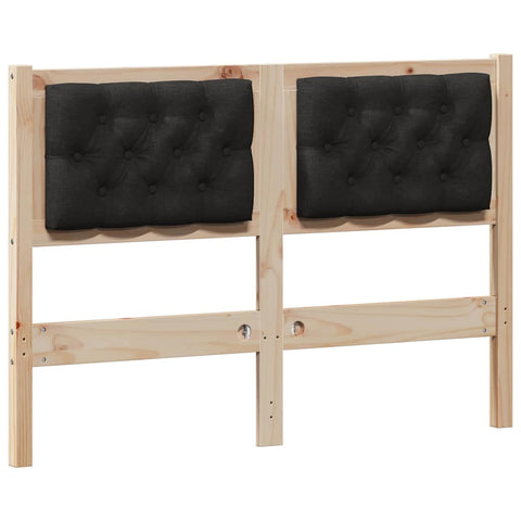 vidaXL Headboard Other Brown and black 120 cm Solid pine wood