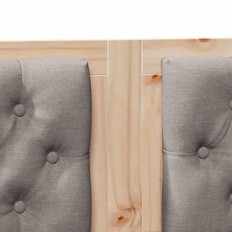 vidaXL Headboard Other Brown and taupe 120 cm Solid pine wood