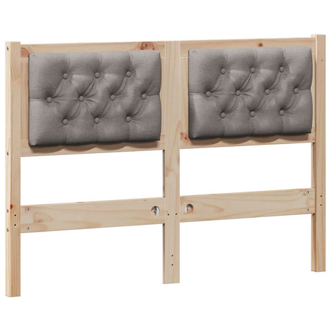 vidaXL Headboard Other Brown and taupe 120 cm Solid pine wood