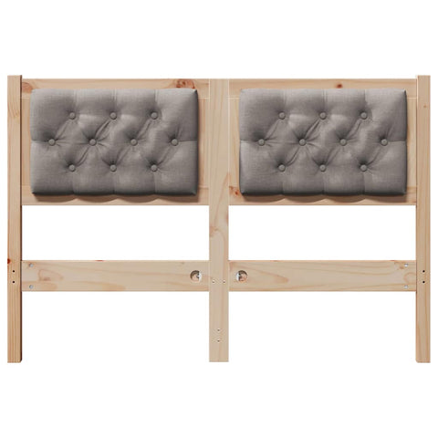 vidaXL Headboard Other Brown and taupe 120 cm Solid pine wood